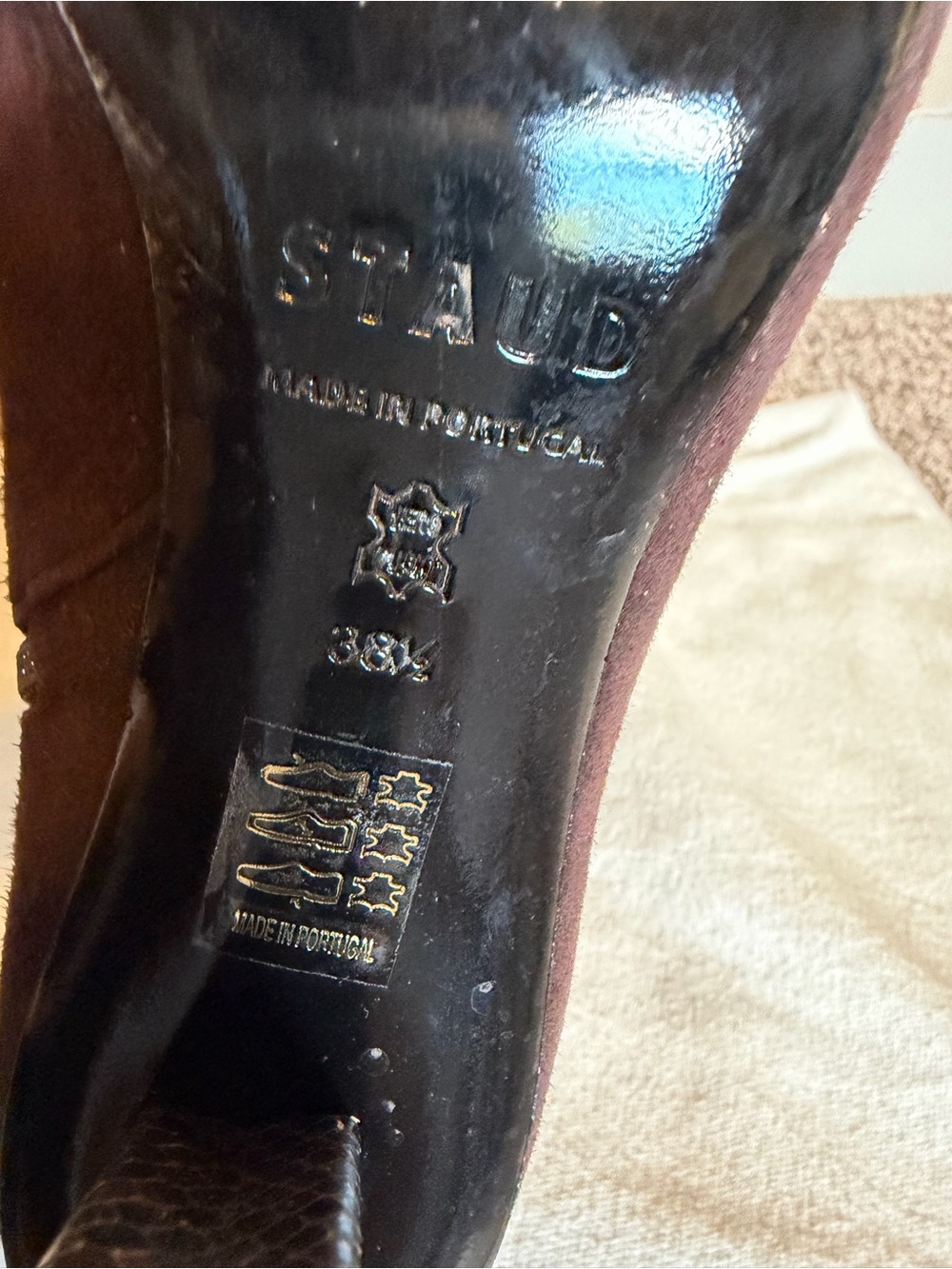 STAUD Dark Brown Suede Benny Boots - Picture 6 of 13